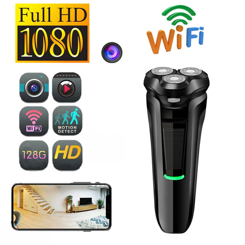 1080P HD WiFi Mini Shaver Razor Camera | WiFi Motion Detection Cam - Image 7