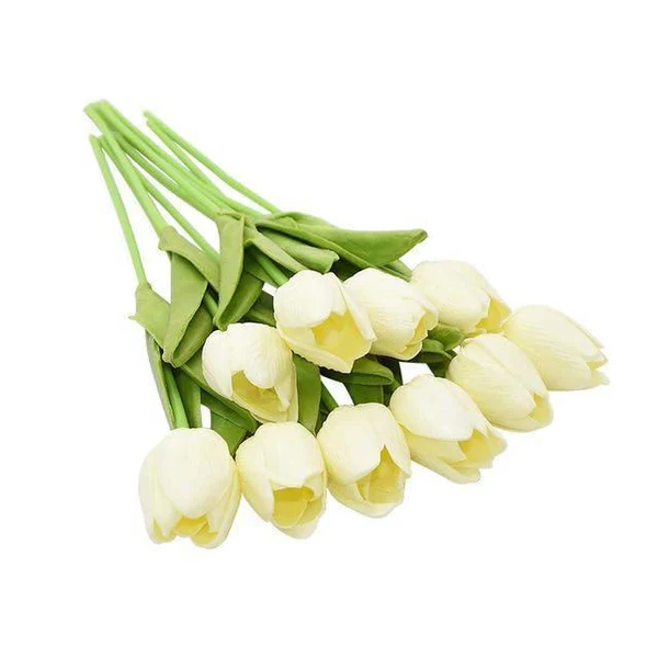 10x Artificial Tulips Flowers - Image 2