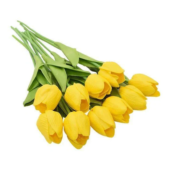 10x Artificial Tulips Flowers - Image 3