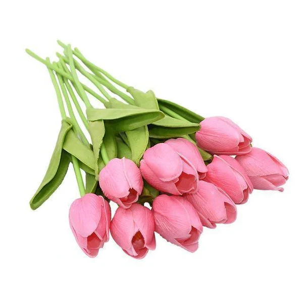 10x Artificial Tulips Flowers - Image 5