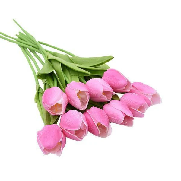 10x Artificial Tulips Flowers - Image 7