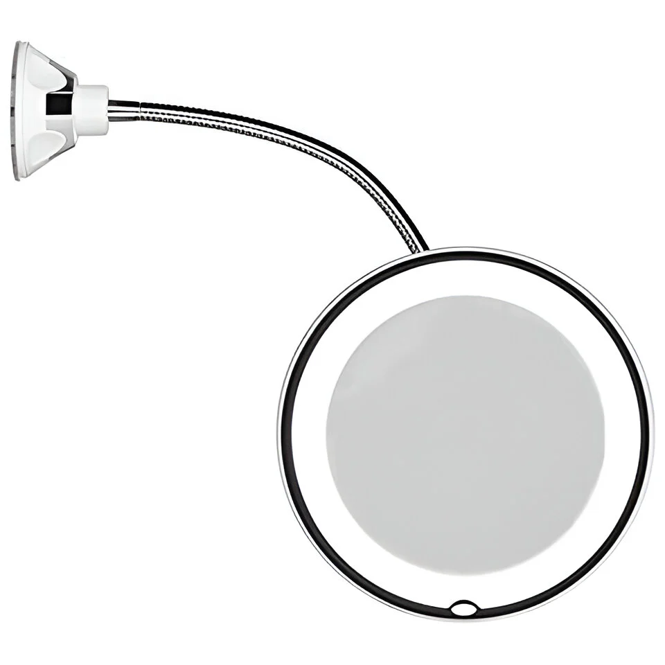 10X LED mirror on suction cup - Image 2