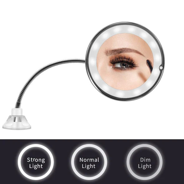 10X Magnifying LED Lighted Flexible Mirror - Image 3