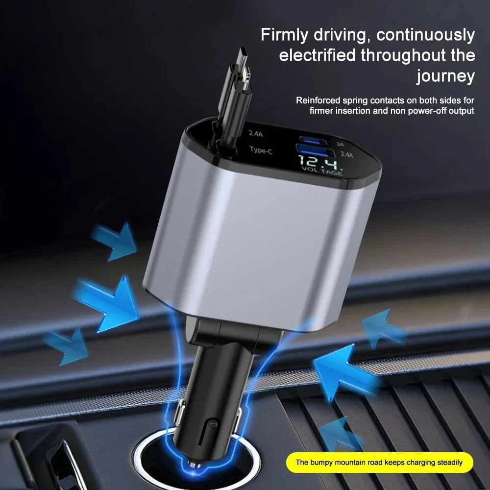 120W Retractable Car Charger - Image 4