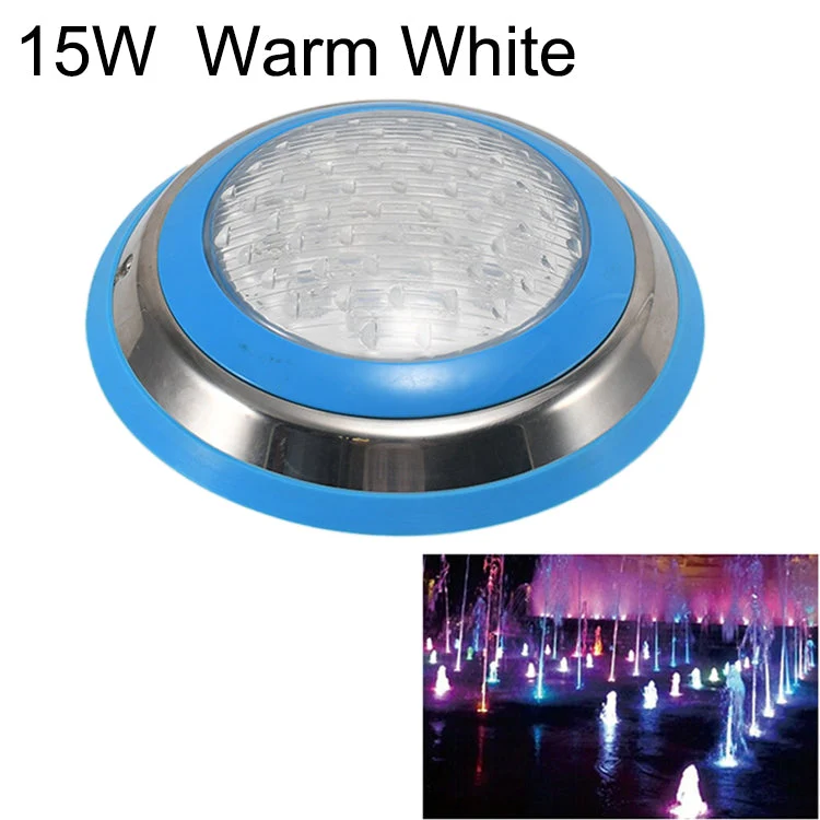 15W LED Stainless Steel Wall-Mounted Pool Light Landscape Underwater Light - Image 2