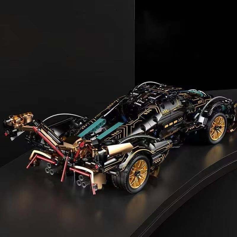 1690 Piece V12 Model Car Building Block Set - Image 4