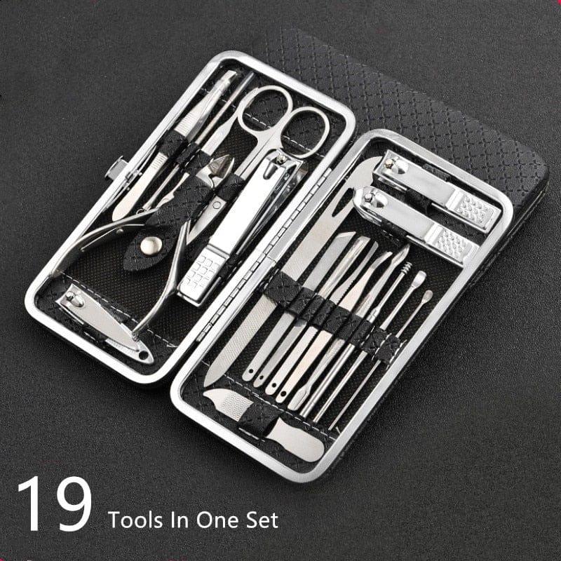 19 in 1 Stainless Steel Manicure set Nail clipper Kit - Image 4
