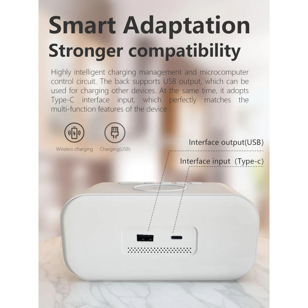 2-in-1 Alarm Clock - Multitime - Digital Display - Image 4