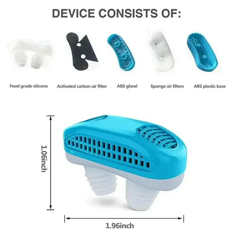 2-in-1 Anti Snore Device and Air Purifier Nose Clip - Image 3
