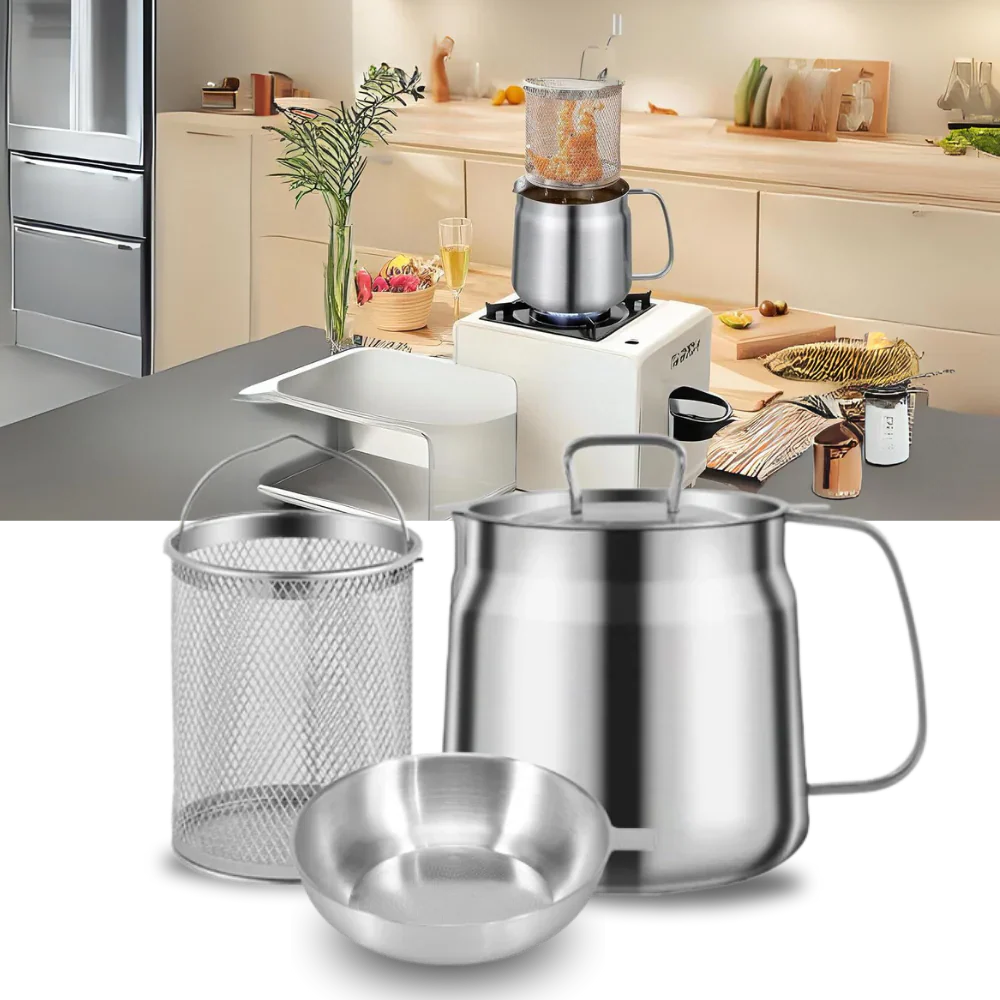 2-in-1 Stainless Steel Deep Frying Pot - Image 5