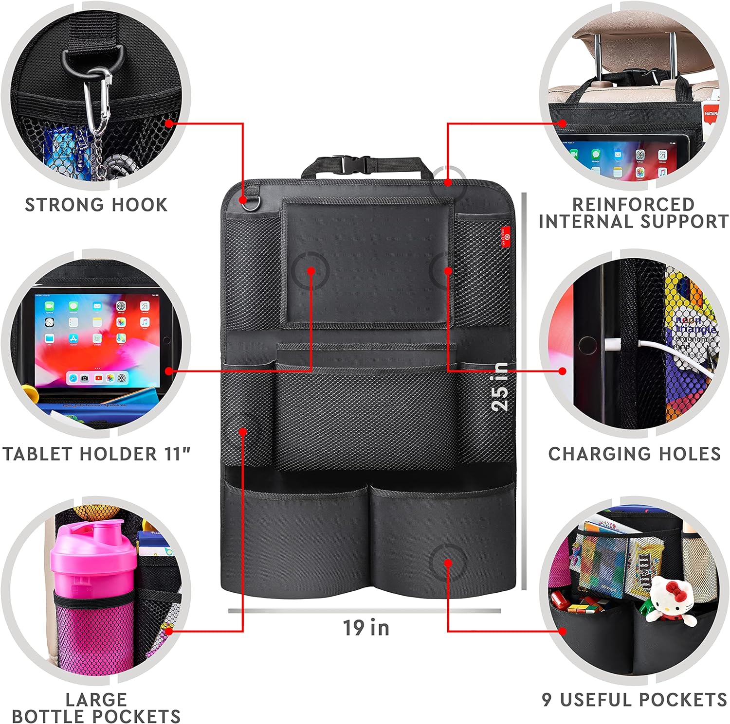 2-pack Car Backseat Organizer - Image 2