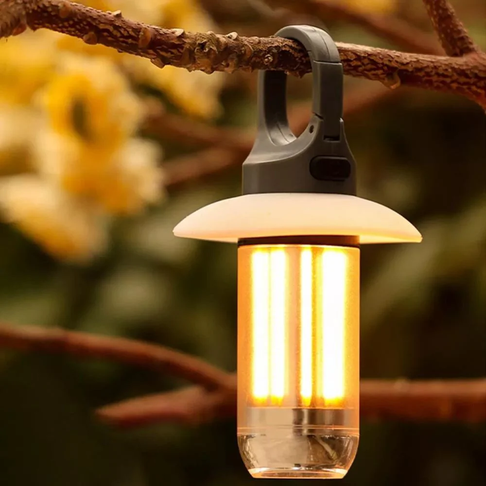 2 PCS LED Rechargeable Tent Light Camping Lantern - Image 3