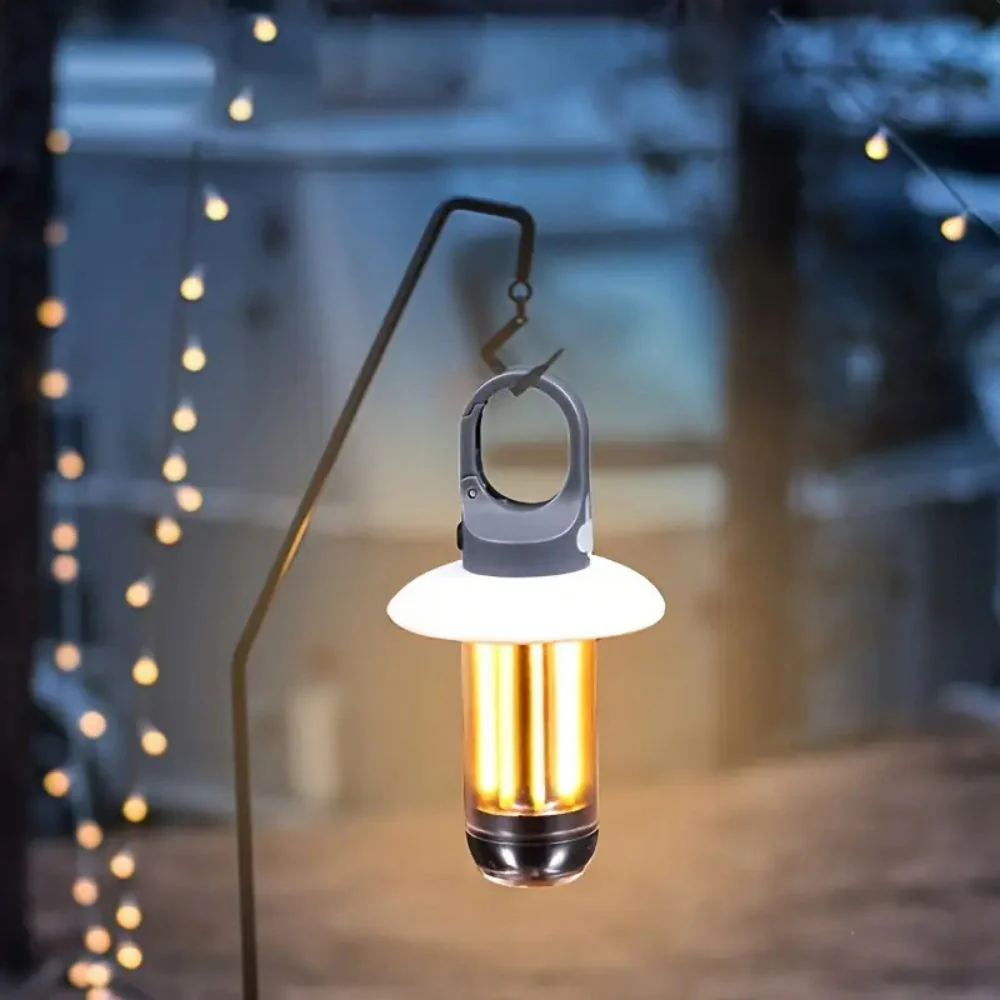 2 PCS LED Rechargeable Tent Light Camping Lantern - Image 4
