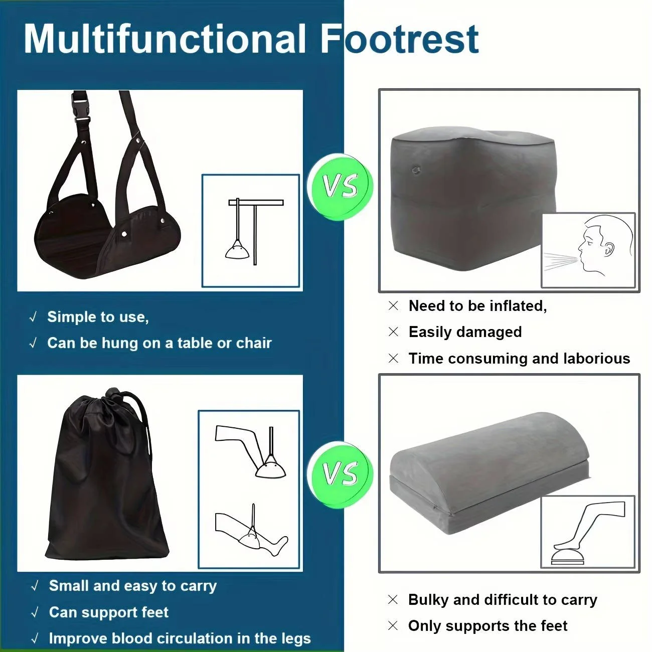 2 Set Foot Hammock - Image 3