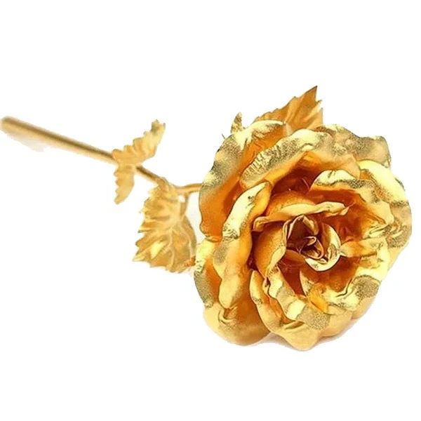 24K Gold Dipped Real Rose with Gift Box - Image 4