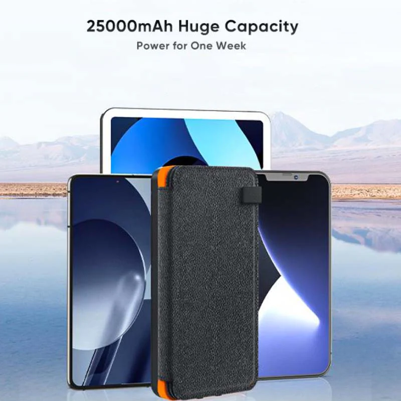 25000mAh high-performance solar power bank - quick charge - Image 6