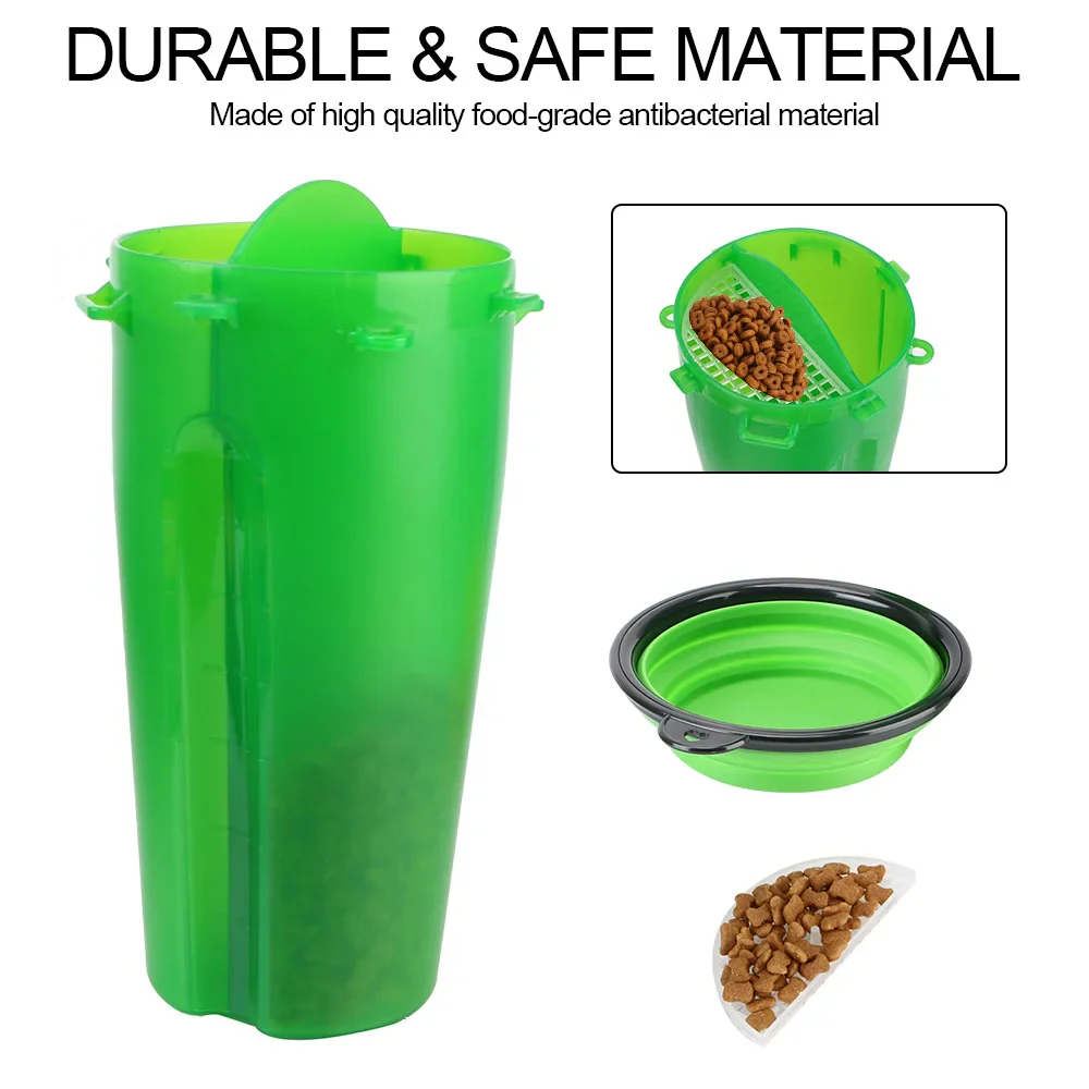 2in1 Collapsible Pet Water Bottle and Feeder - Image 2