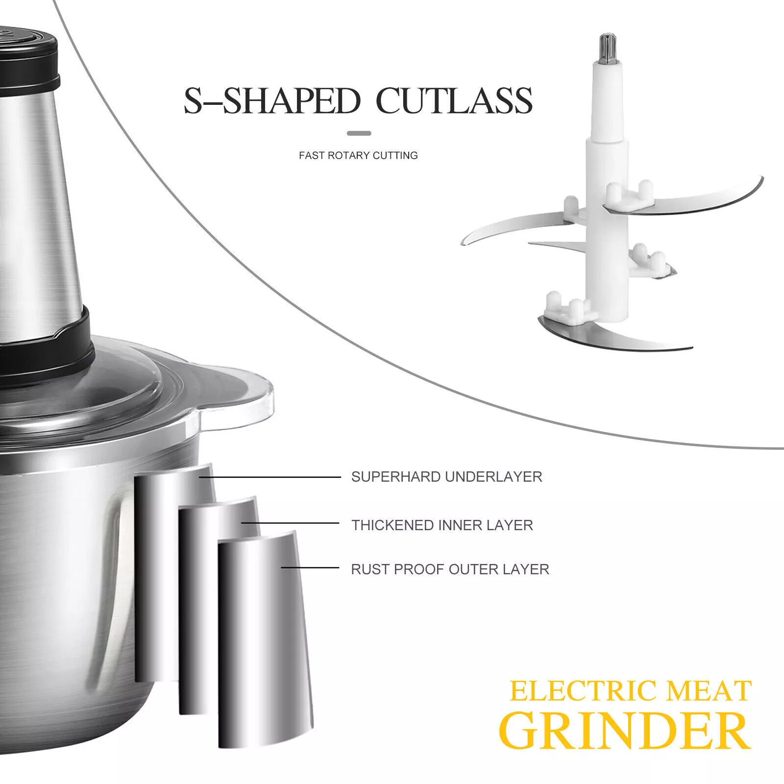 2L Food Chopper - Image 4