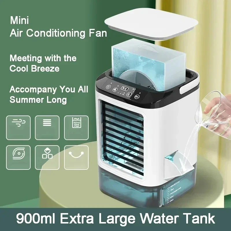 3-Speed Portable Aircon with Ultrasonic Cooling - Image 2
