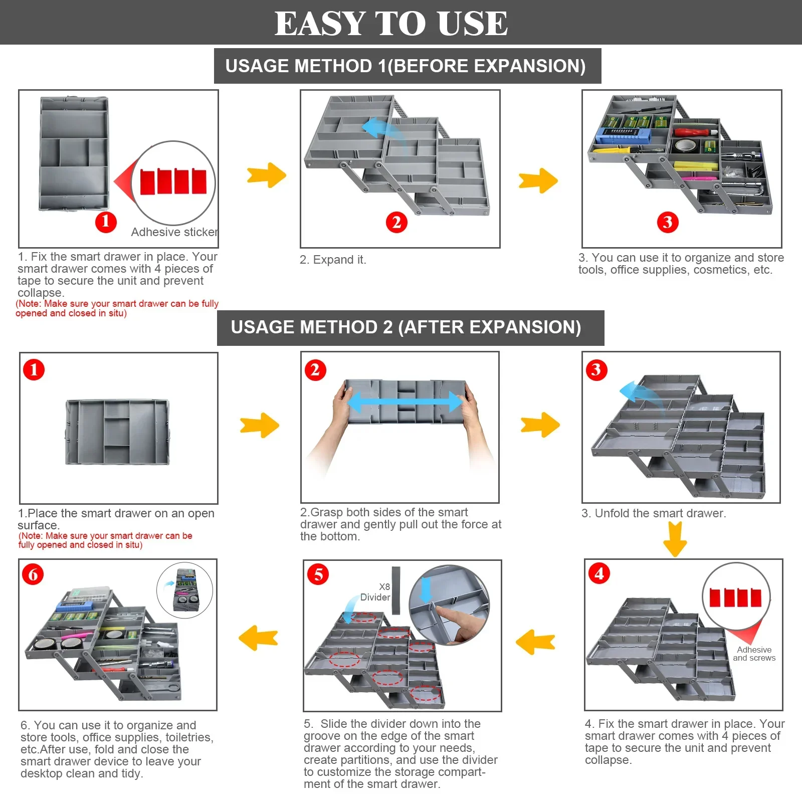3-Tier Drawer Organizer - Image 3