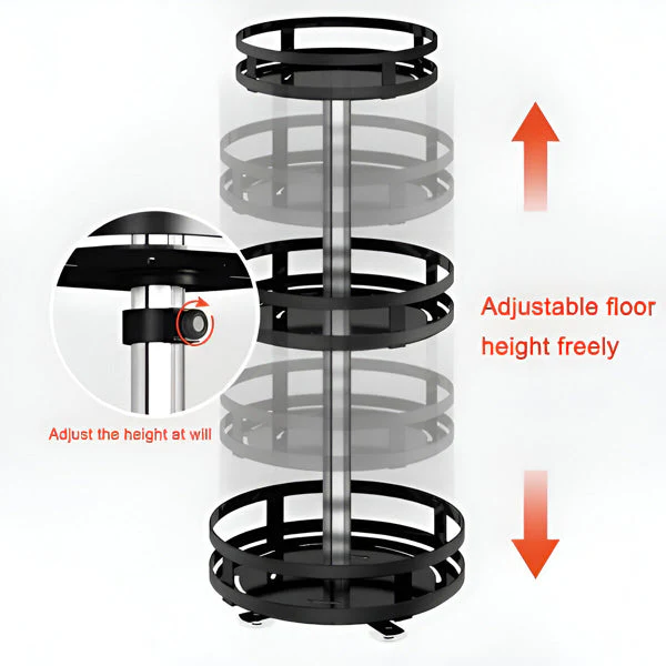 3-Tier Swivel Metal Organizer - Image 3