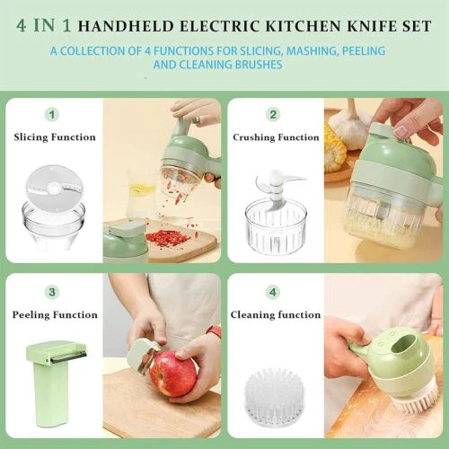 4 In 1 Electric Food Cutter - Image 5