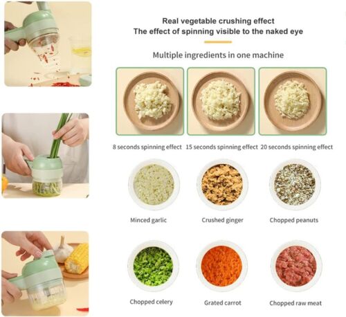4 In 1 Electric Food Cutter - Image 6