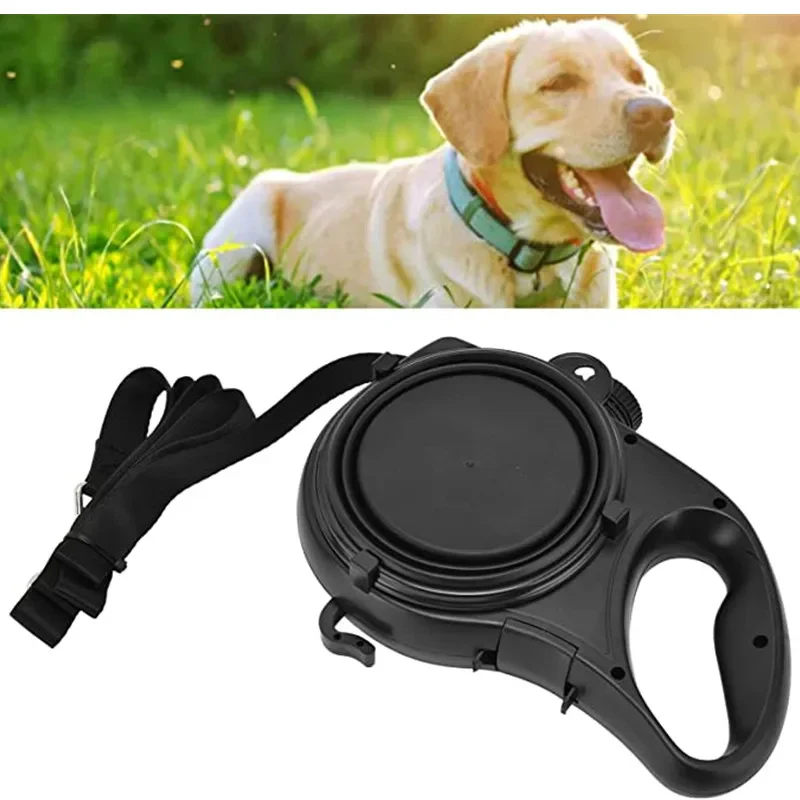 4-in-1 Multifunctional Dog Leash with Water Bottle & Bowl - Image 4