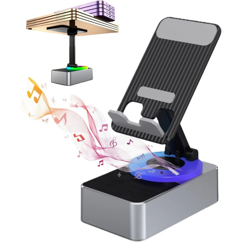 4-in-1 Phone Stand with Bluetooth Speaker - Image 4