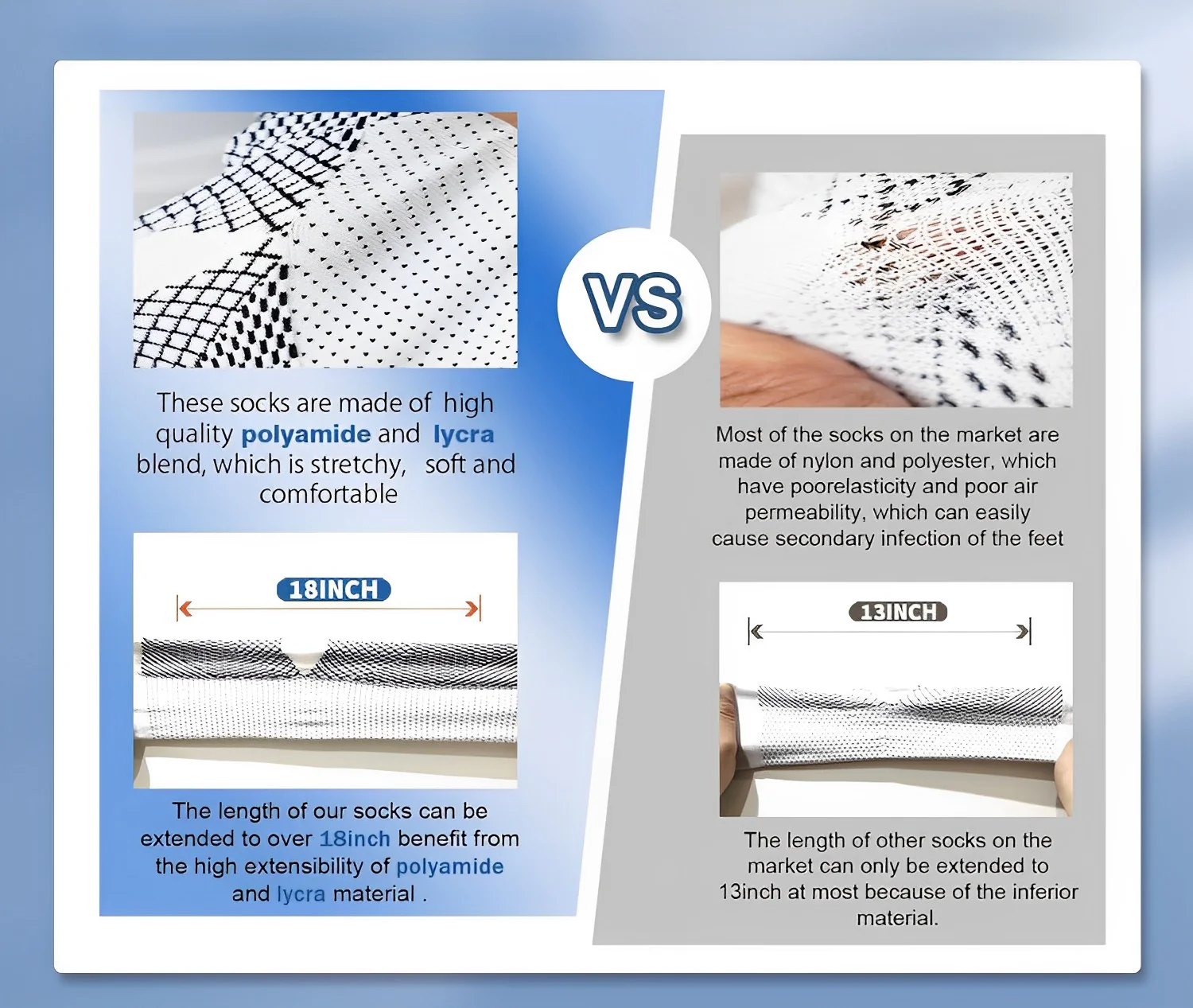 4 Pairs of Premium Therapy Socks For Men and Women - Image 5