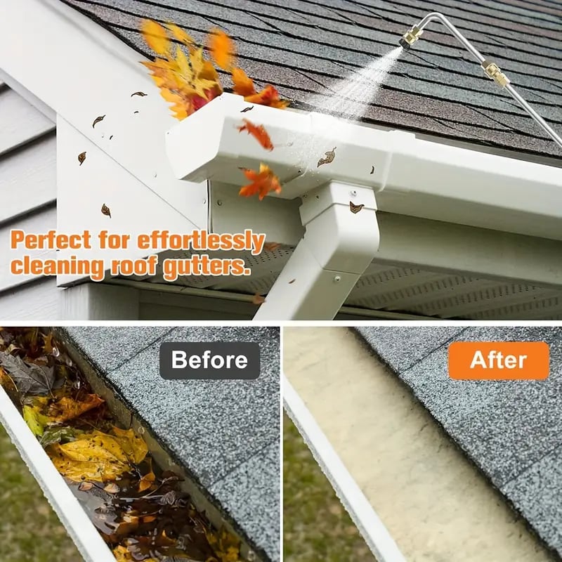 4000 PSI Telescoping High Pressure Washer Wand Set for Gutter & Roof Drainage & Walls Cleaning - Image 4