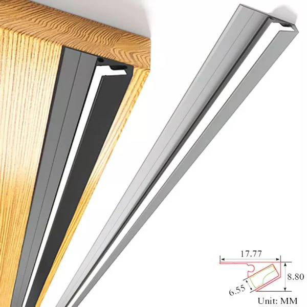 45 Degree LED Under Cabinet Lighting Bars Invisible Ultra Thin Strips - Image 4