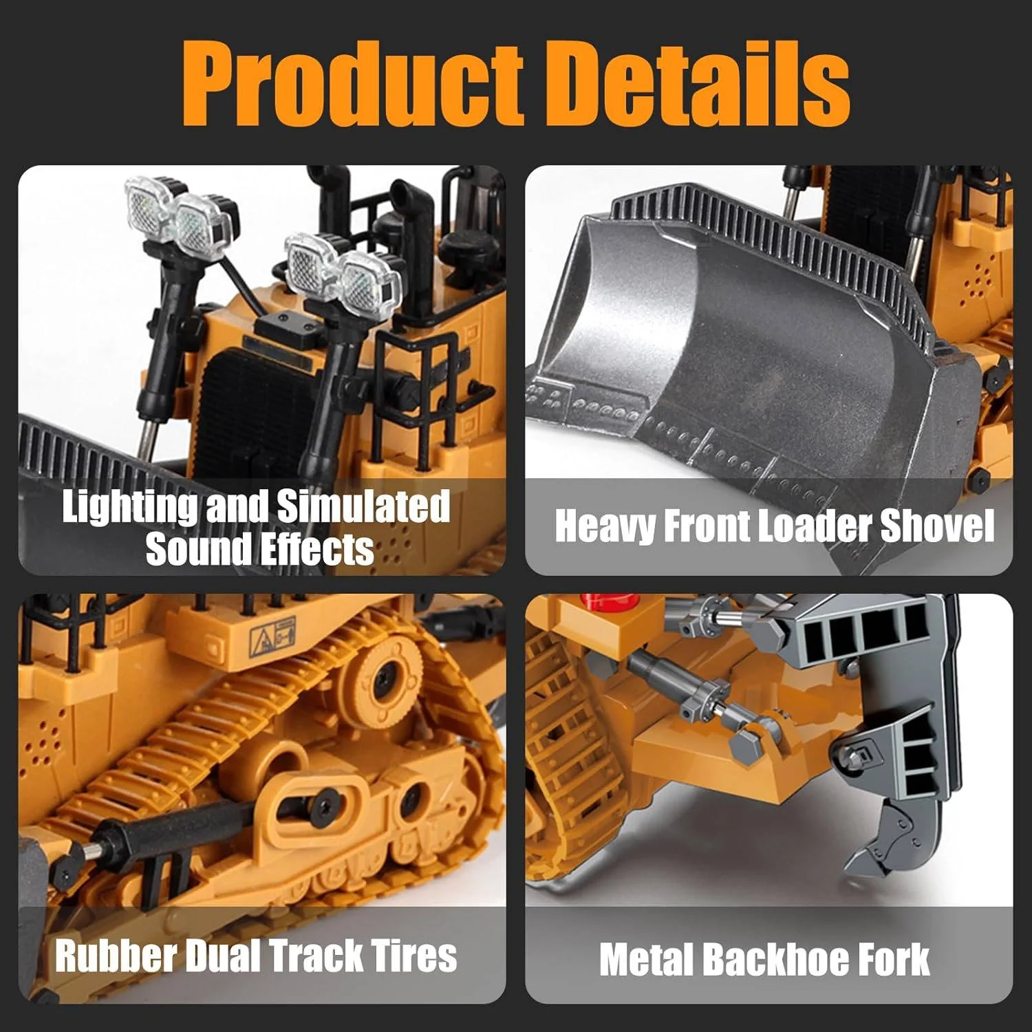 4WD Remote Control Excavator Bulldozer Dump - Image 11
