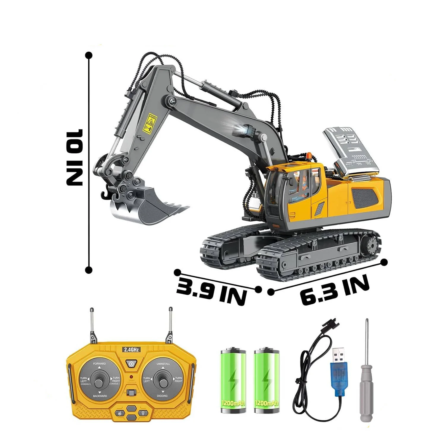 4WD Remote Control Excavator Bulldozer Dump - Image 7