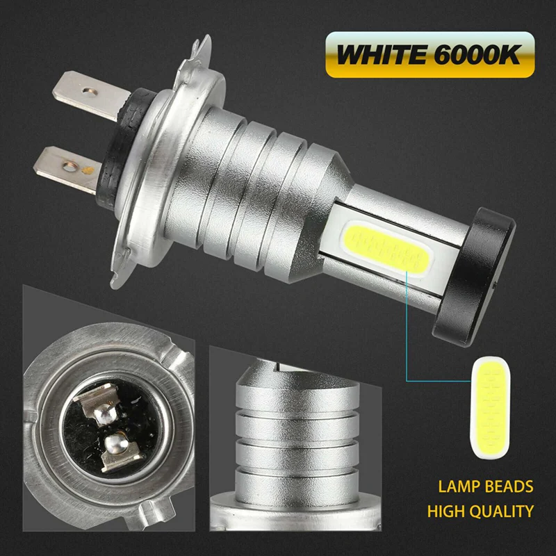 4x H7 LED Headlight Bulb Kit - Image 2