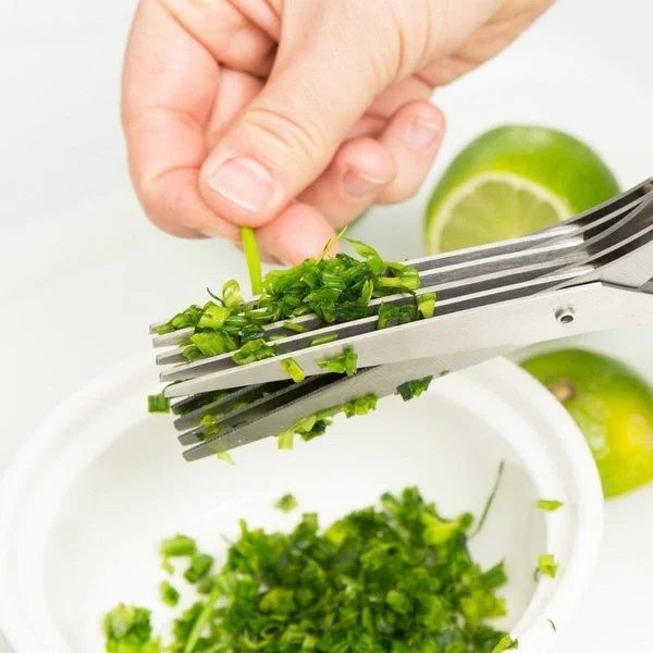 5 Blade Kitchen Salad Scissors - Image 2