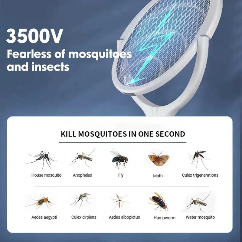5 in 1 Fast Charging Bug Zapper Racket - Image 3