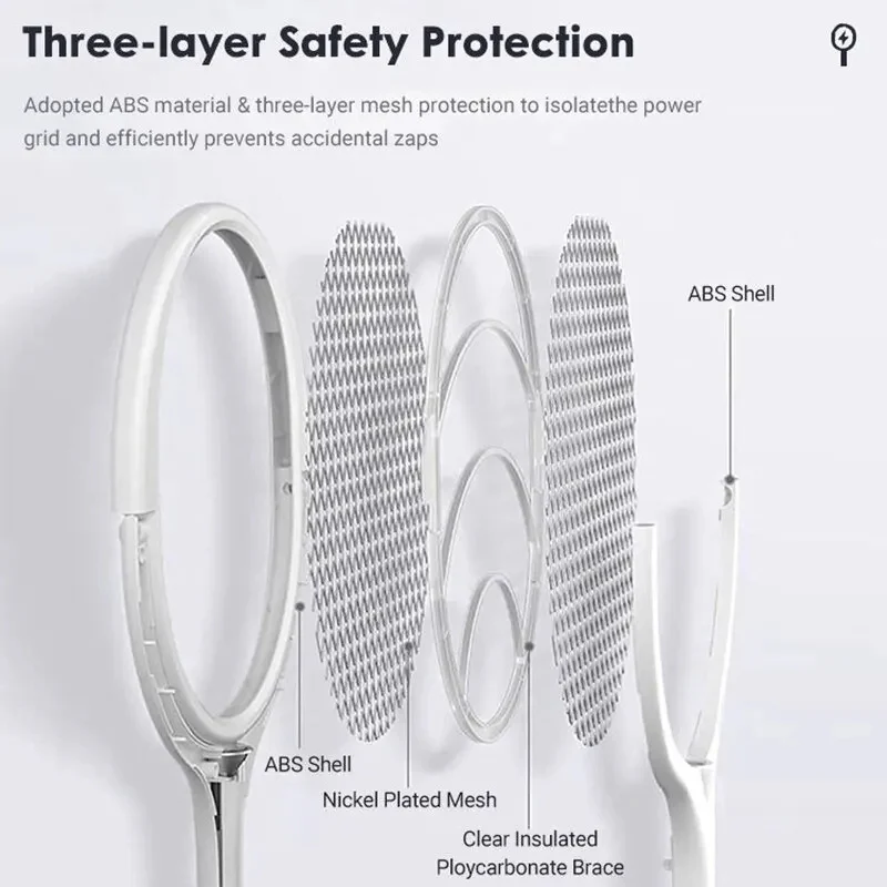 5 in 1 Fast Charging Bug Zapper Racket - Image 4