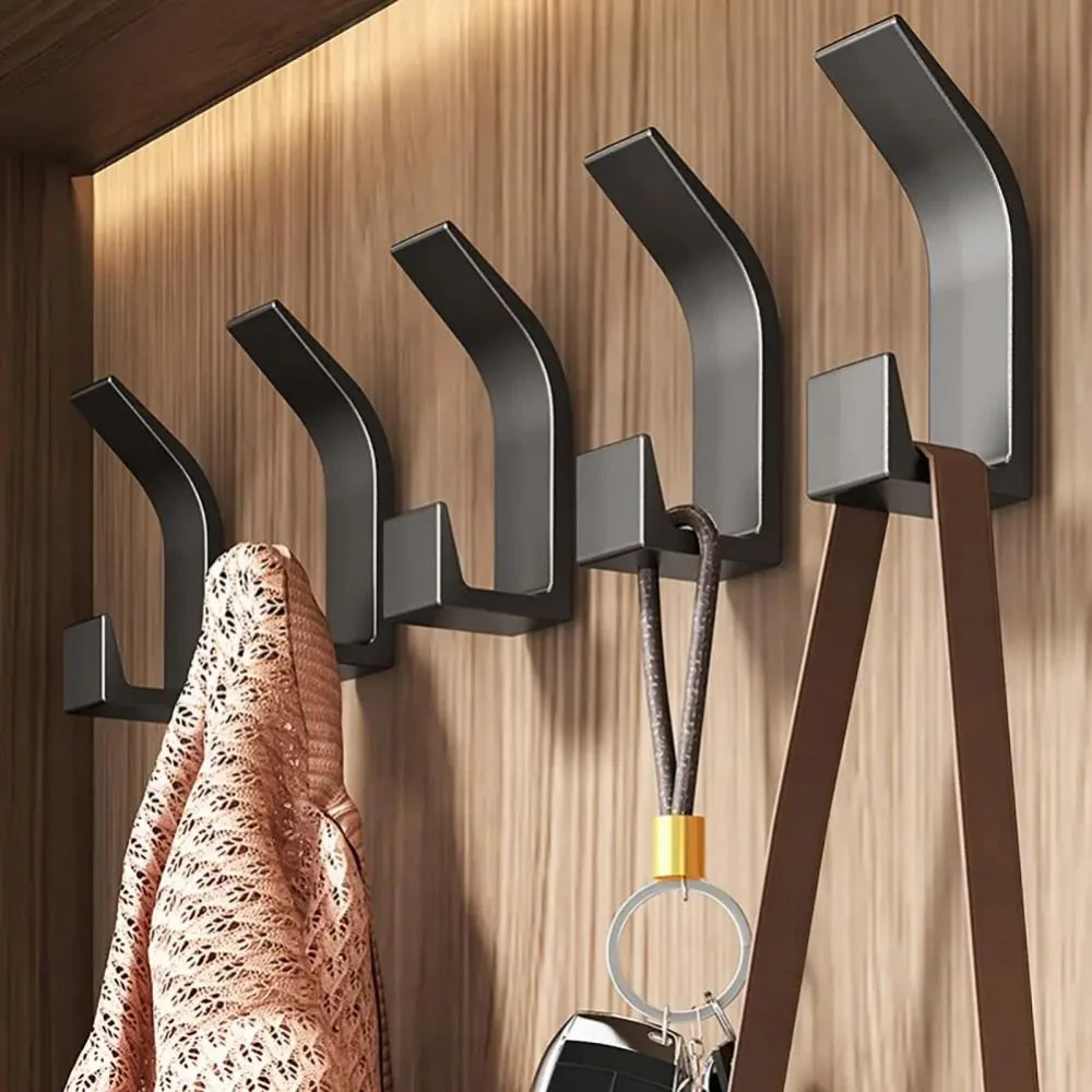 5-Pack Self-Adhesive Wall Hooks For Coats - Image 2