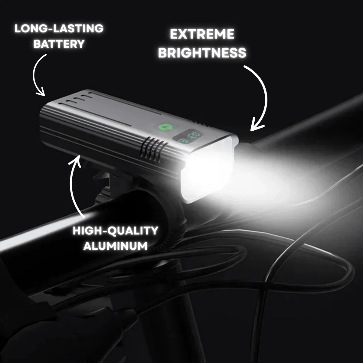 5000 Lumen Bike Light with 12 LEDs & USB-C Rechargeable Battery - Image 3