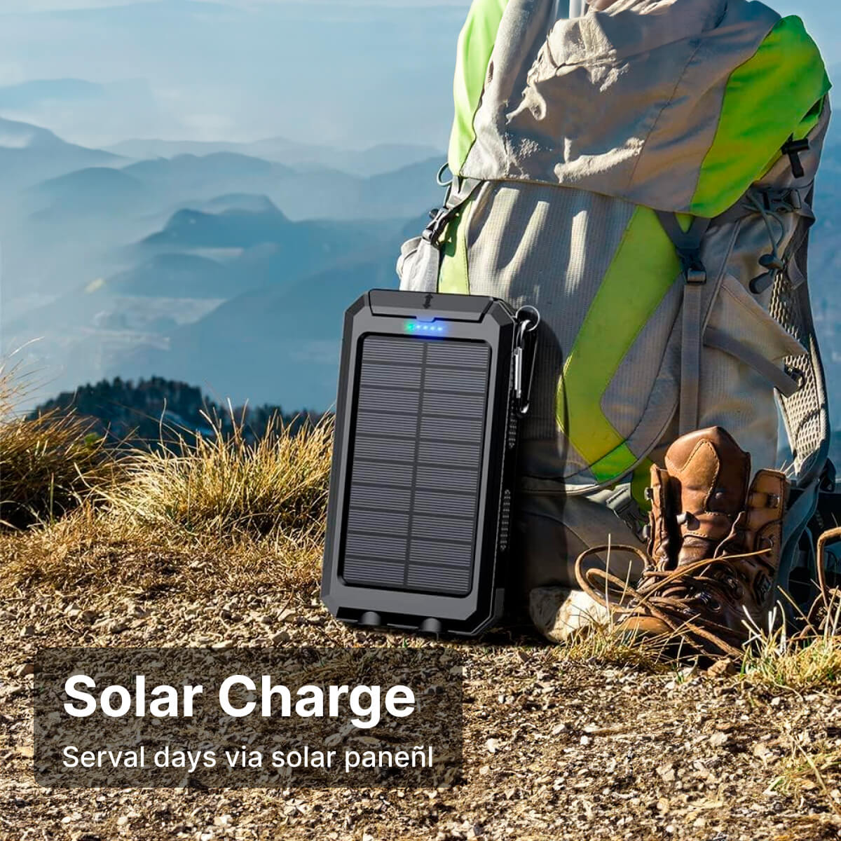 500000 MAH Solar Charger, Waterproof Power Bank, External - Image 8