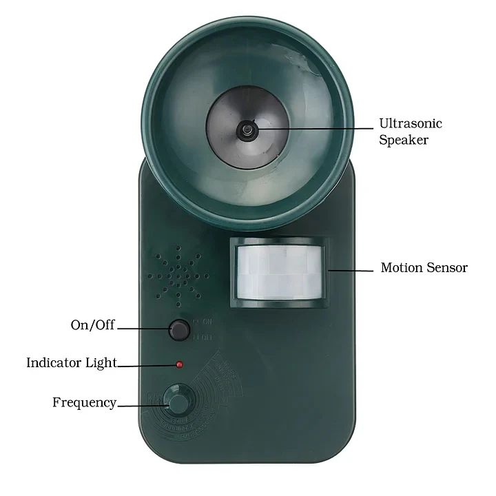 5000sqft 9v Dc Ultra Sonic Cordless Pest Animal Repeller Outdoor Safely Repel Various Animal - Image 6