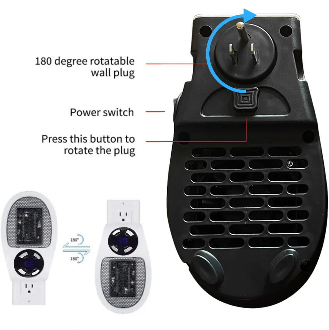 500W Mini Portable Electric Heater - Image 6