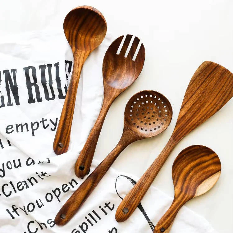 6pcs Wooden Utensils Set - Image 5