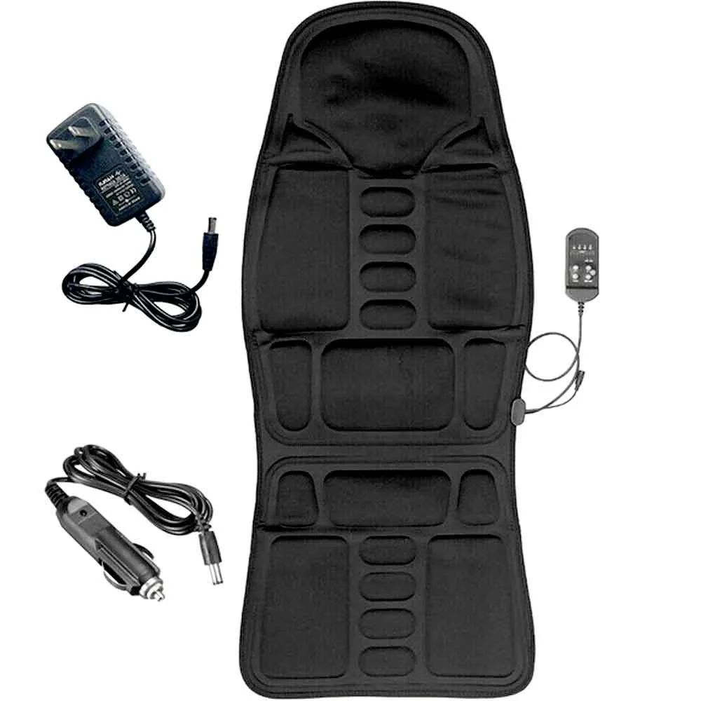 8 Mode Massage Chair Pad With Heated Back Neck Cushion For Car & Home - Image 3