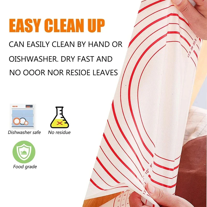 80x60cm Silicone Baking Mat - Image 2