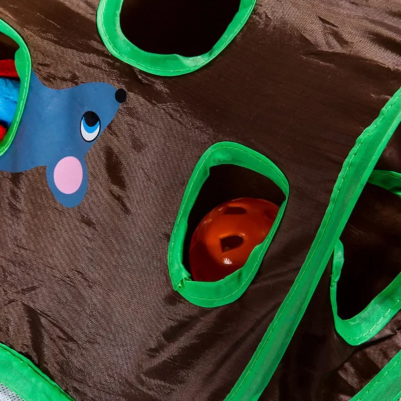 9-Hole Tunnel Cat Mice Game - Image 2