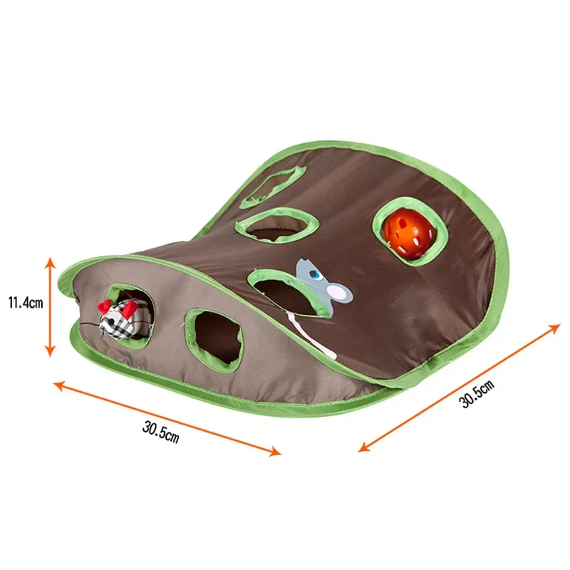 9-Hole Tunnel Cat Mice Game - Image 3
