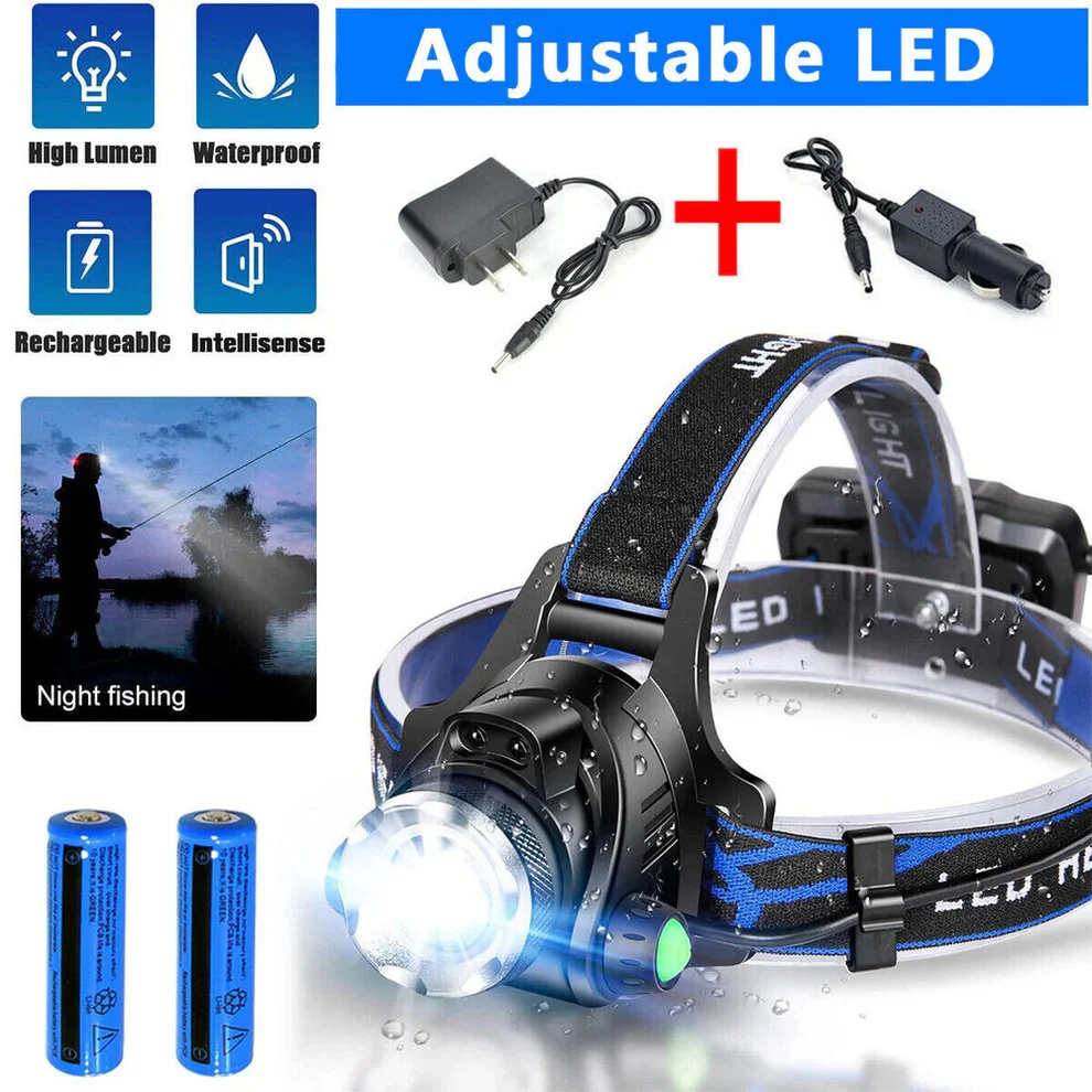 990000LM Rechargeable LED Headlamp - Image 13