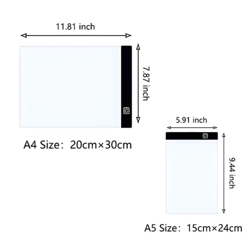 A4 A5 Ultra-Thin LED Drawing Tablet for Tracing & Sketching - Image 2